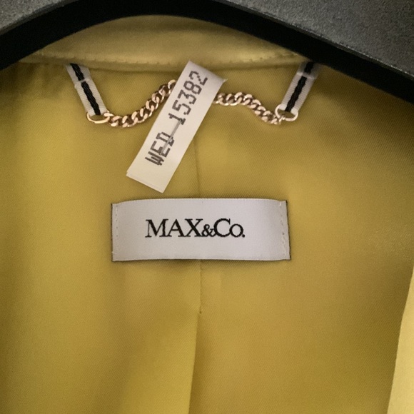 Max & Co informal blazer. High quality manufacture. Acid yellow. Size 6 small. - Picture 2 of 8